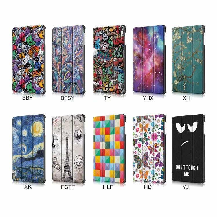 

Painted Folio Case For Samsung Galaxy Tab A 10.1 2019 T510 T515 10.1inch Tablet Protective Smart cover for SM-T510 SM-T515+gifts