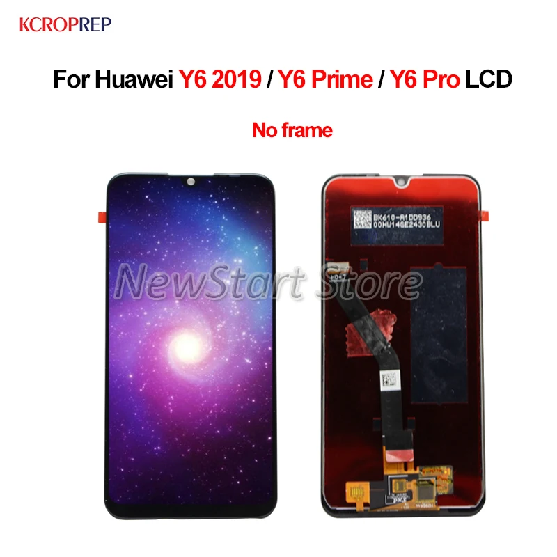 Для Huawei Y6 2019 Pro Prime ЖК дисплей кодирующий преобразователь сенсорного экрана в