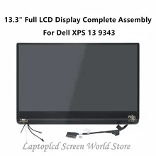 FTD LCD 13 3 ''QHD дисплей сенсорный экран в сборе для Dell XPS 9343 13D 1608T P54G