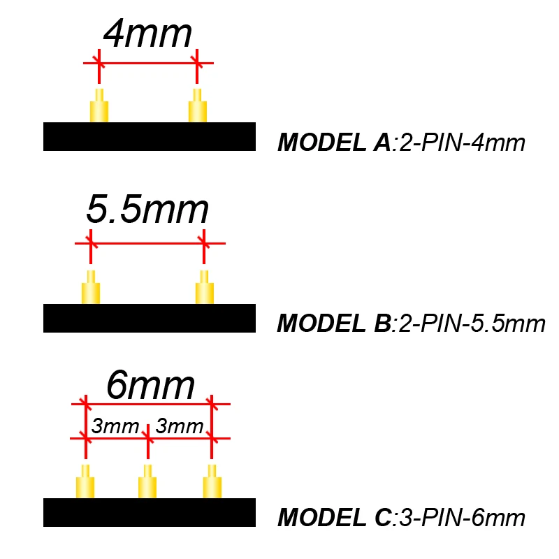 Умные часы-Напульсники Зажим Тип 2-pin-4mm или 5,5 мм 3-pin-6mm 4-pin-7.5mm зарядный кабель USB порта USB аварийный зарядные устройства