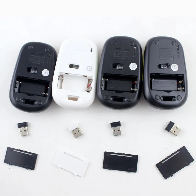 KuWfi USB Беспроводная мышь 1000 dpi Регулируемый USB 2,0 приемник оптическая компьютерная мышь 2,4 ГГц эргономичные мыши для ноутбука ПК мышь