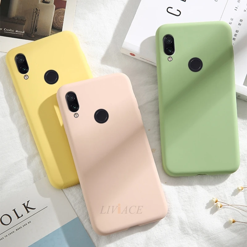 Силиконовый чехол карамельного цвета для телефона xiaomi redmi 7/redmi note 7 pro, Матовая Мягкая задняя крышка из ТПУ, чехлы для redmi note 7