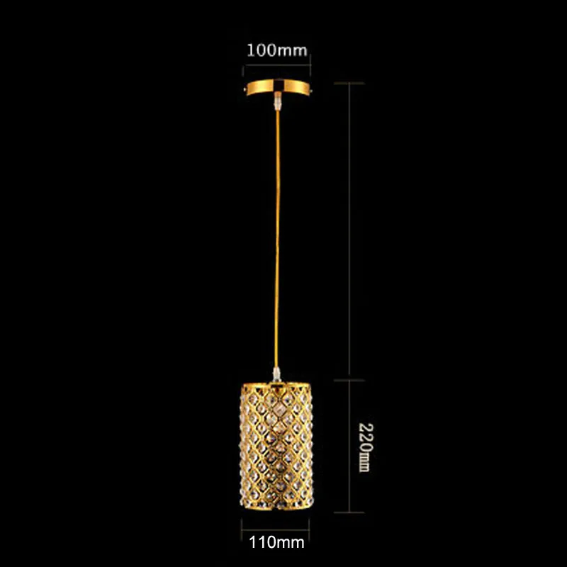 

[HQXING] Nordic Pendant lamps LED Loft Pandant light Crystal Suspended Lamp Lusters Home Deco for living room bar cafe light