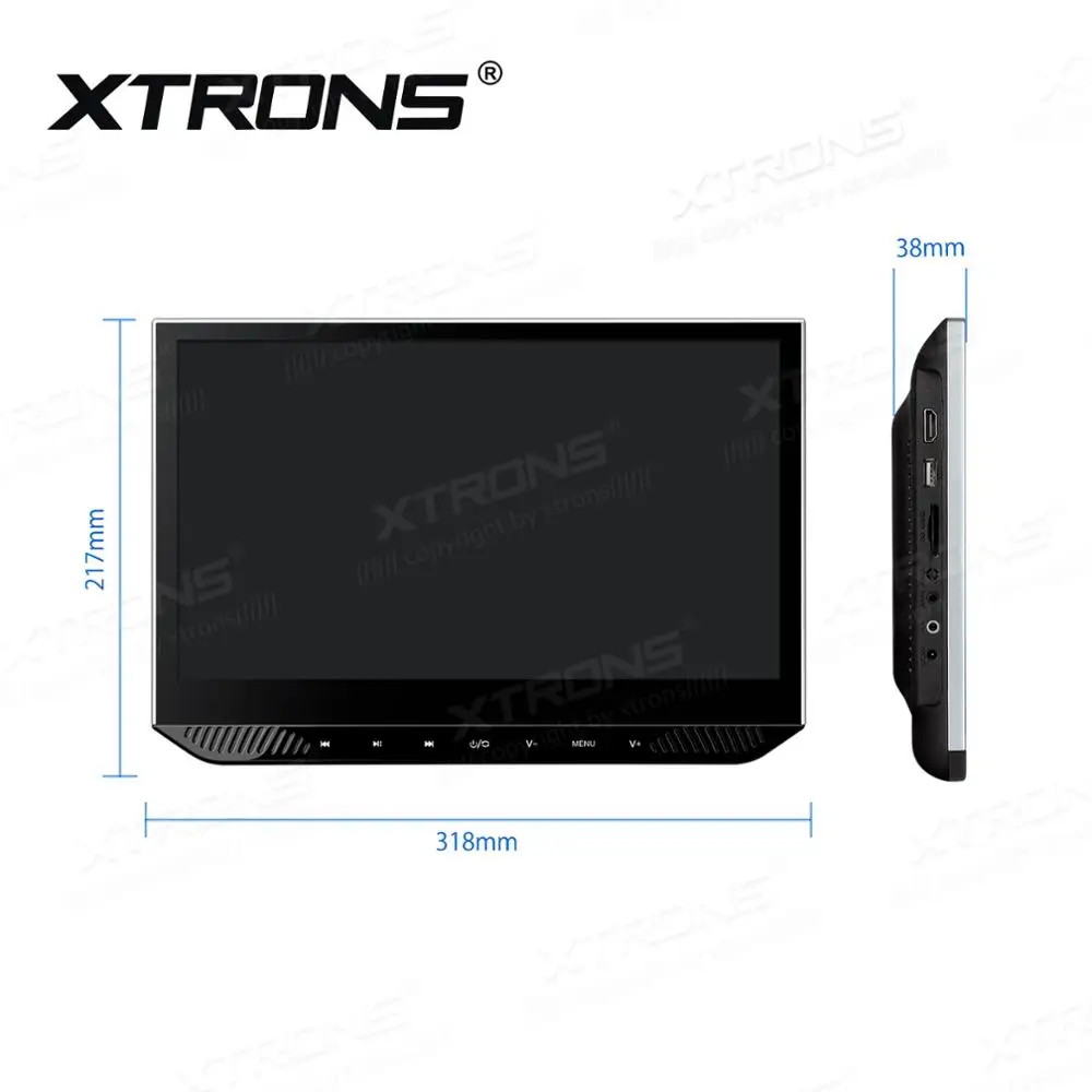 XTRONS 1 шт. монитор 13 3 &quotультратонкий дизайн HD цифровой TFT сенсорный экран IPS 1080P