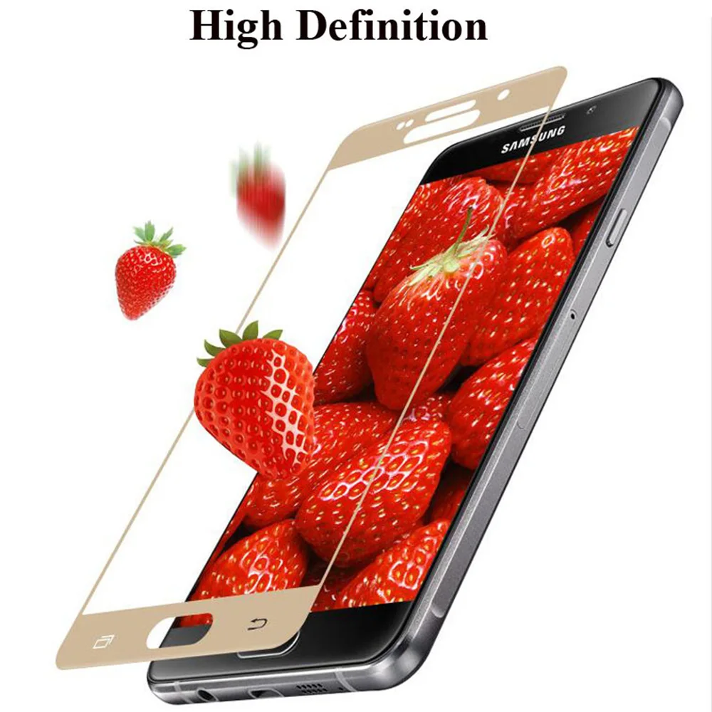 9H 0,3 мм черное закаленное защитное стекло для samsung Galaxy S7 A3 A5 A7 Защитная пленка для экрана на samsung J3 J5 J7