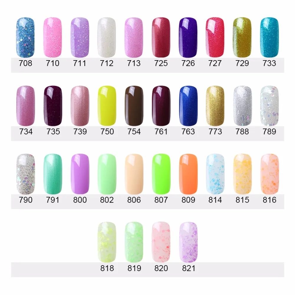 HNM 8 мл чистый цветной Гель-лак для ногтей UV LED Gellak отмачиваемый Vernis Полупостоянный