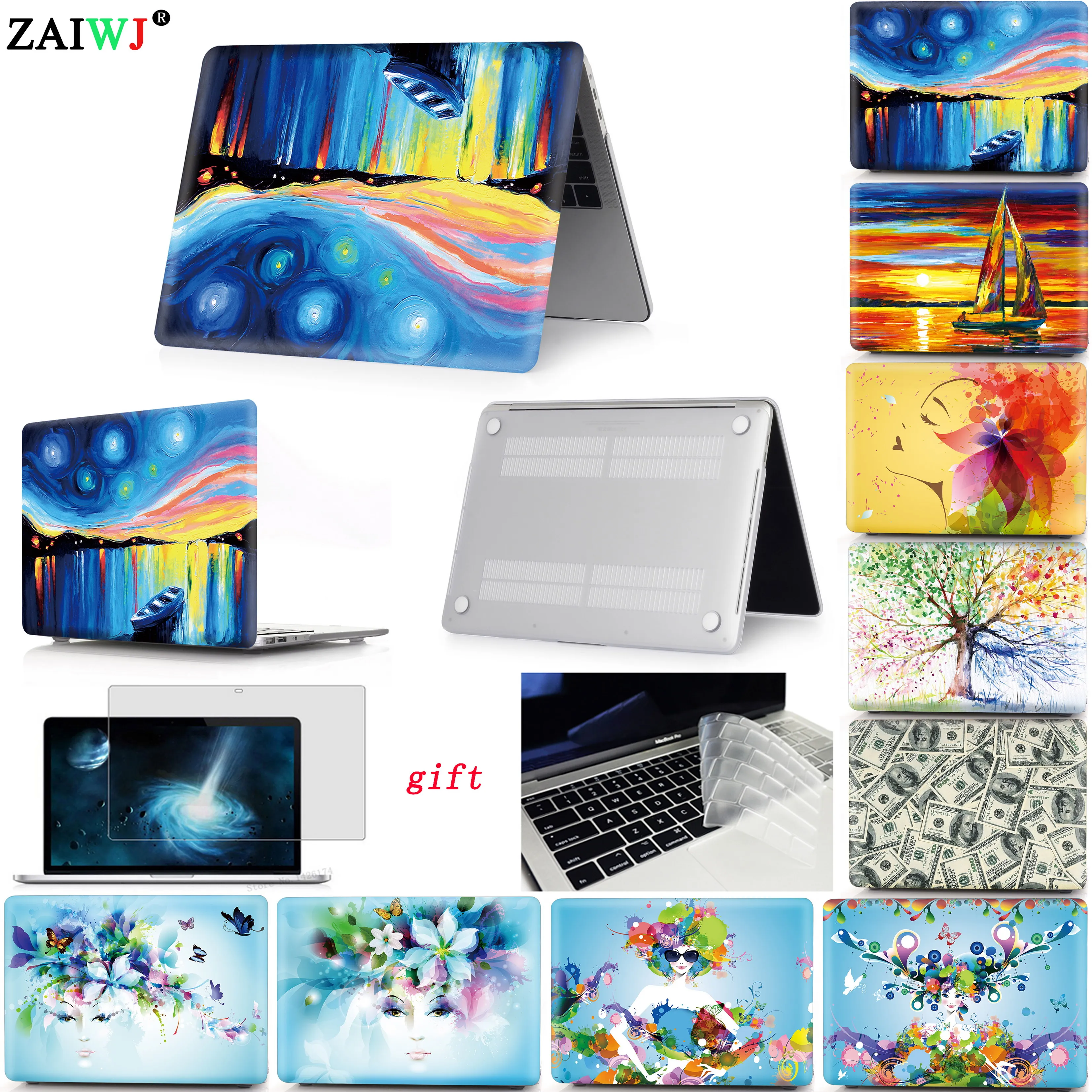 Новый чехол для ноутбука с принтом MacBook Air Pro retina 11 12 13 15 Mac New 3 4 дюймов сенсорной