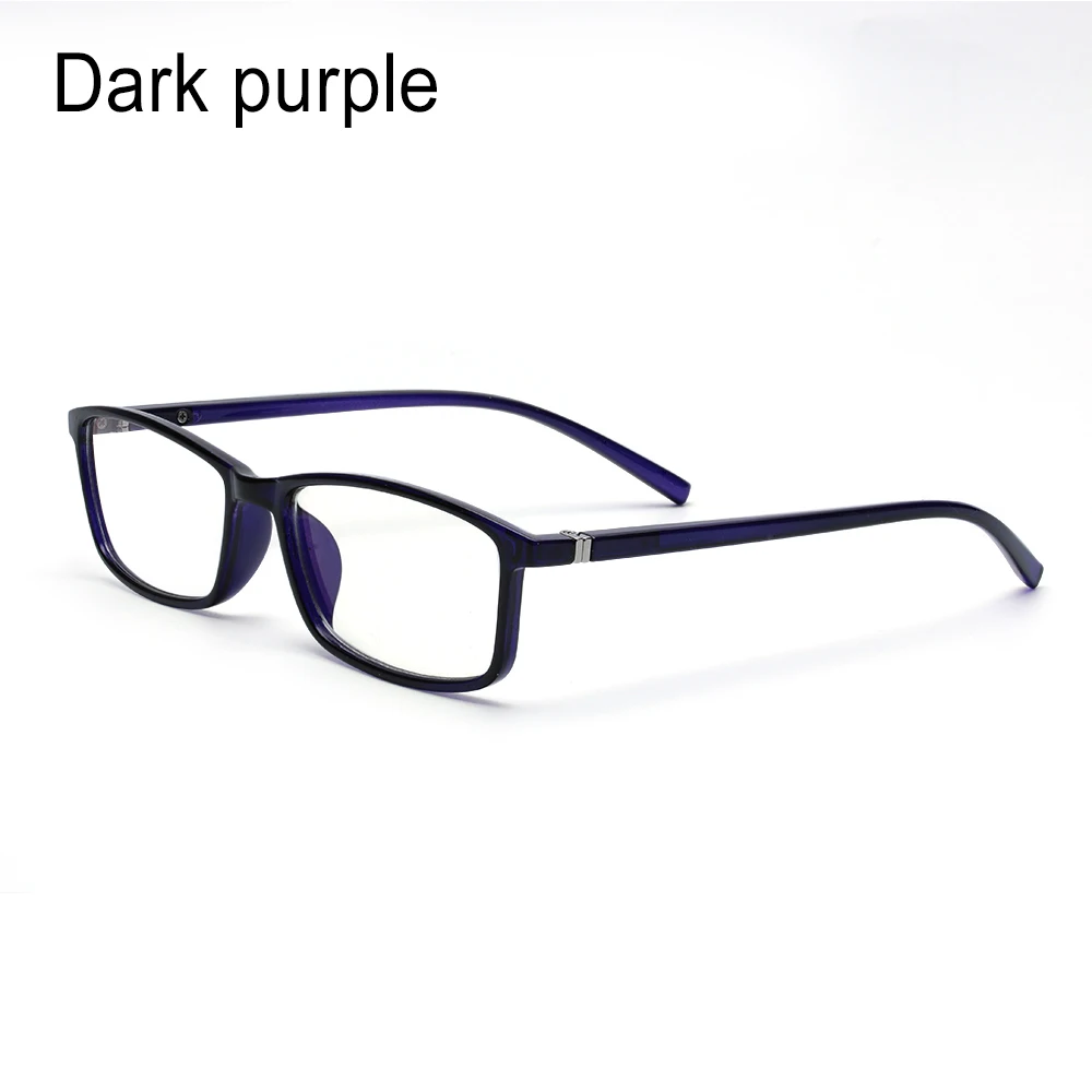 Dark Purple Модные унисекс Ультра-светильник, анти-голубые лучи, очки для чтения, UV400, радиационные очки, компьютерные очки, игровые очки - Цвет оправы: Dark Purple