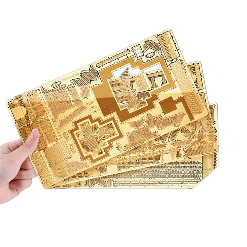 2016 новое Прибытие Piececool Gold 3D металлическая головоломка от Tengwang Pavilion Китай