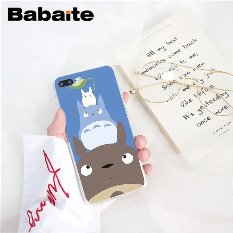 Babaite Хаяо Миядзаки Тоторо DIY печать рисунок чехол для телефона для iPhone 6S 6plus 7plus 8 8Plus X Xs MAX 5 5S XR 10