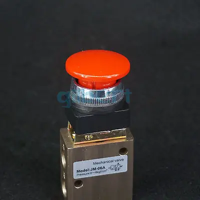 Пневматический Механический клапан JM-06A G1/4 &quot 2 позиции 3 направления красная
