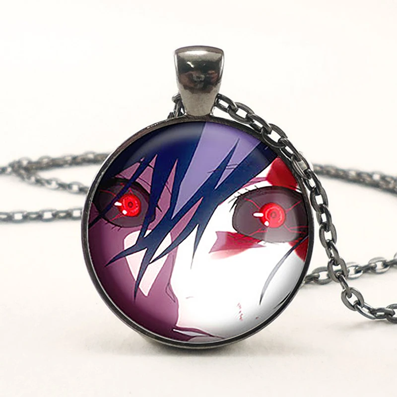 Аниме Токийский Гуль Touka Kaneki Ken Rize Kamishiro косплей подарок для влюбленных черная Подвеска Ожерелье Бижутерия со стеклянными кабошонами - Окраска металла: as show