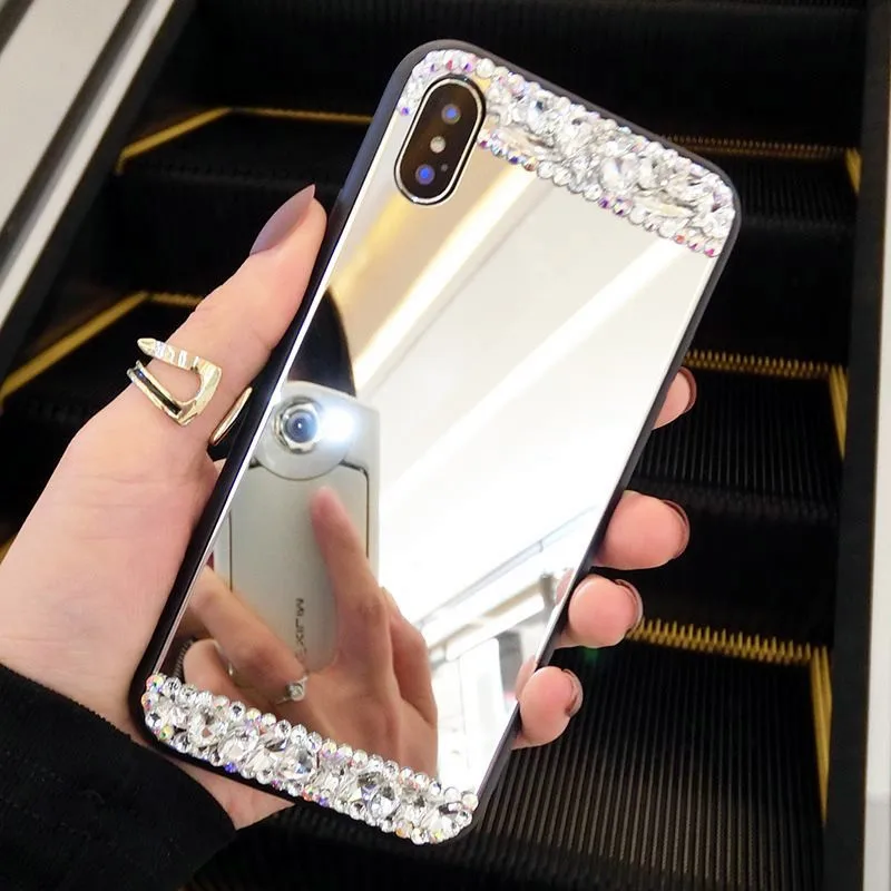 Блестящий зеркальный чехол для телефона Samsung Galaxy A50 A70 задняя крышка J4 PLUS J6 A6 A8 + J2 PRO
