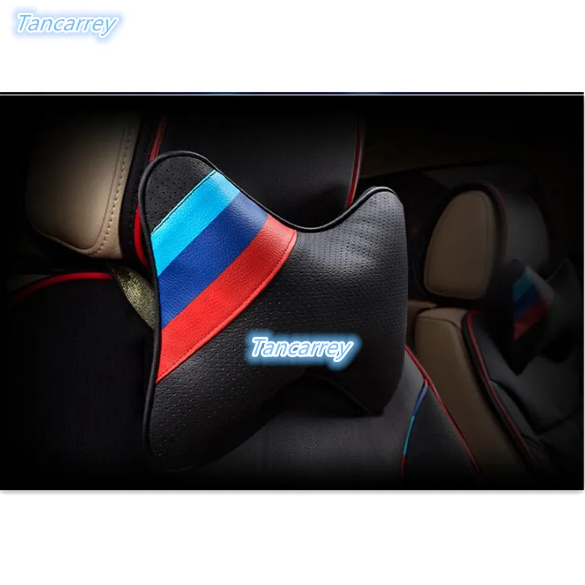 

New ho Car Headrest Neck pillow sticker for Skoda Octavia 2 A7 A5 Rapid Fabia Superb Yeti Mazda Honda Toyota Accessories