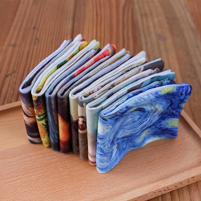 [WPLOIKJD] 3D печать абстрактная картина маслом Harajuku Van Gogh носки японские короткие