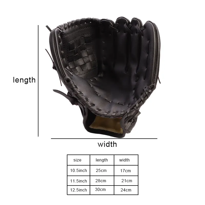 Спорт на открытом воздухе три цвета бейсбольная перчатка Софтбол тренировочное