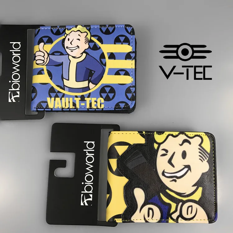 Лидер продаж короткий кошелек с героями игры Fallout 4 Vault Boy держатель для карт из
