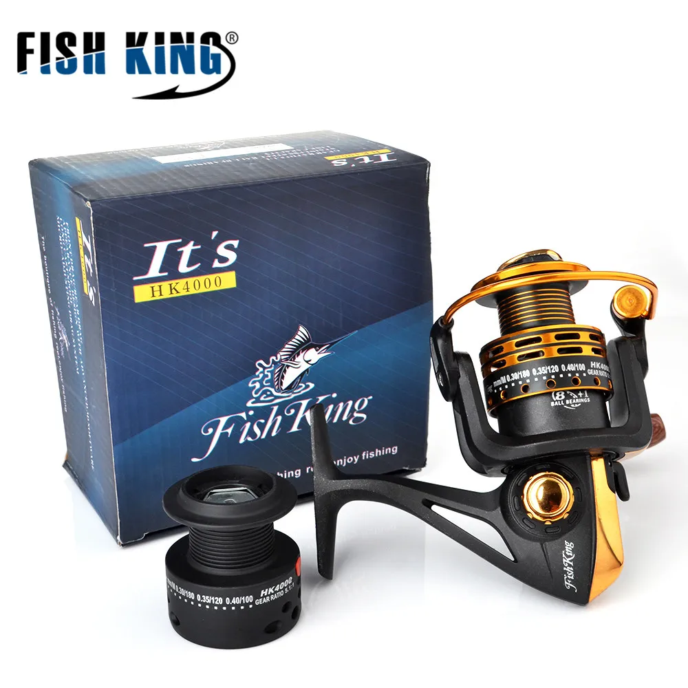 FISH KING Meta lPre Loading спиннинговая катушка HK2000 HK7000 8 + 1BB 5 1: 1 для ловли карпа|spinning reel|fish