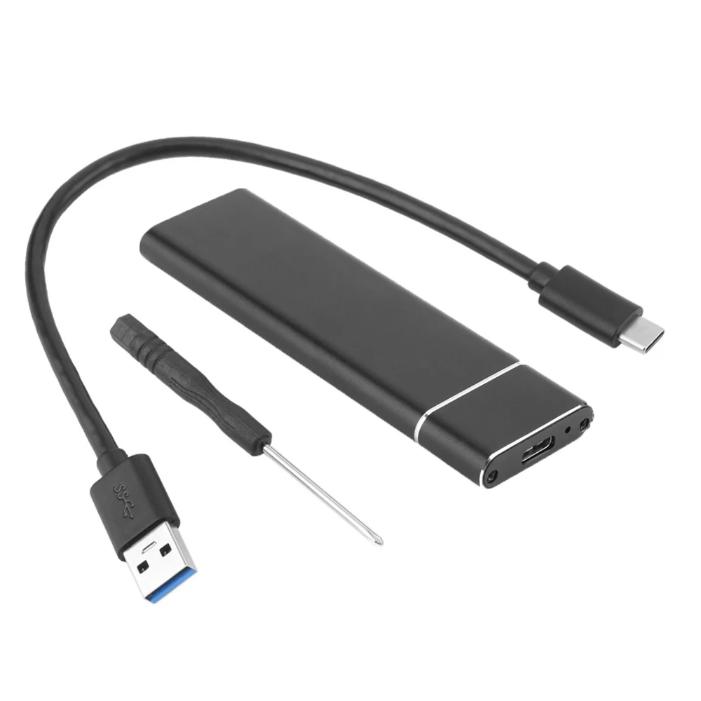 USB 3,1 к M.2 NGFF SSD мобильный жесткий диск Box адаптер карты внешний защитный корпус для m2 SSD SATA USB 3,1 2230/2242/2260/2280 ssd корпус корпус для жесткого диска