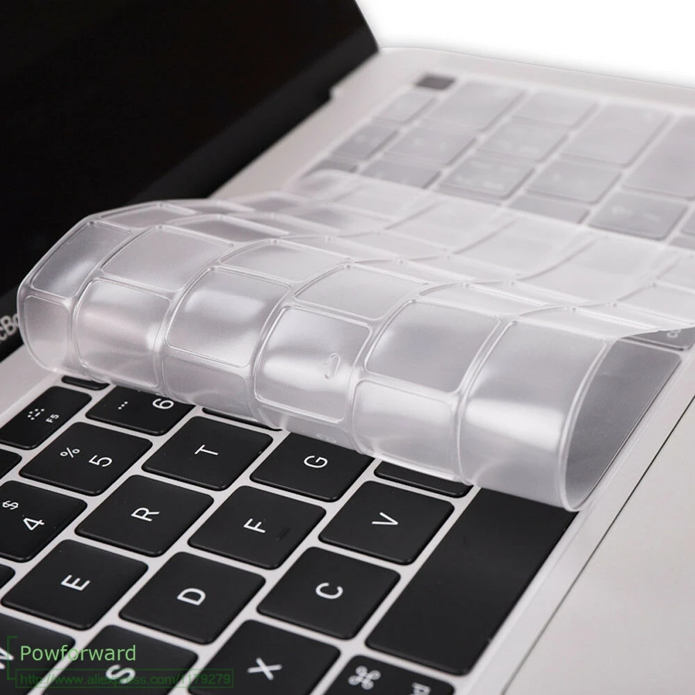 Защитный чехол для клавиатуры из ТПУ Apple macbook Air Pro с Retina 11 12 13 15 17 Touch Bar 3 4 2014 2015 2018