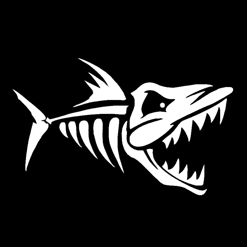 EmpireYing 8 видов цветов Fierce of Piranhas Bite Fish Horror Devil Автомобильная наклейка SUV Bumper дверь