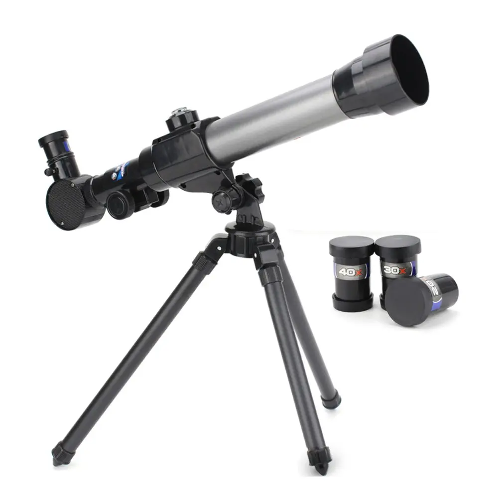 

Refractive Astronomical Telescope with Tripod Adjustable Lever 40X Zoom Refractor Monocular Scope Educational Toy for Children