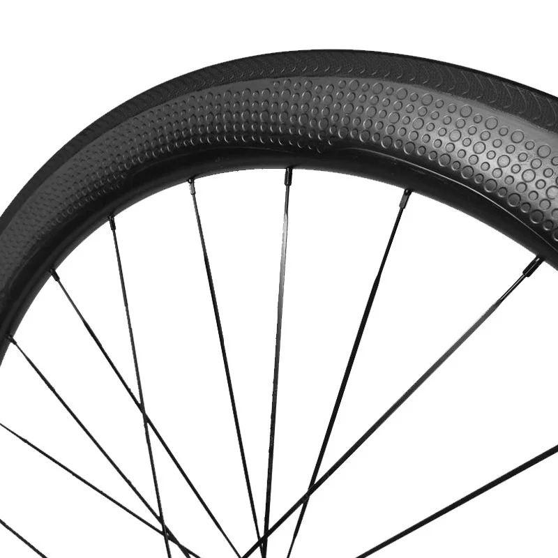 Golf surface carbon wheels 58mm depth 25mm width rims Dimple clincher wheelset power way R36 hubs black 1650g | Спорт и развлечения