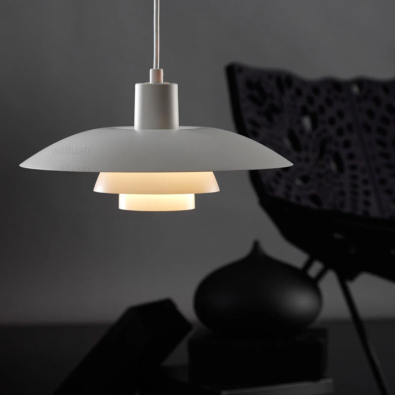 

Modern aluminum pendant light hotel restaurant shop cafe bar loft home living dinning room classic nordic design suspension lamp