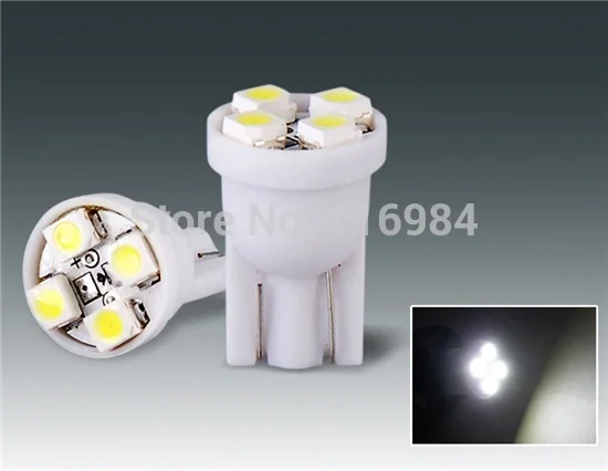 2 шт. T10 1210 4 SMD СВЕТОДИОДНЫЙ 168 194 W5W клиновидные боковые автомобильный светильник
