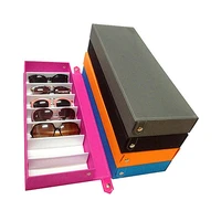 8 grid sunglass glasses storage case eyeglasses display glasswear box tidy tool 09wg