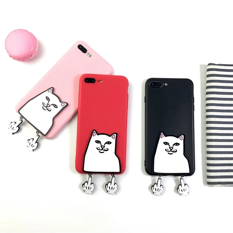 Xingyuanke 3D чехол для Meizu M6 Note Забавный мультфильм средний палец кошка Coque meilan