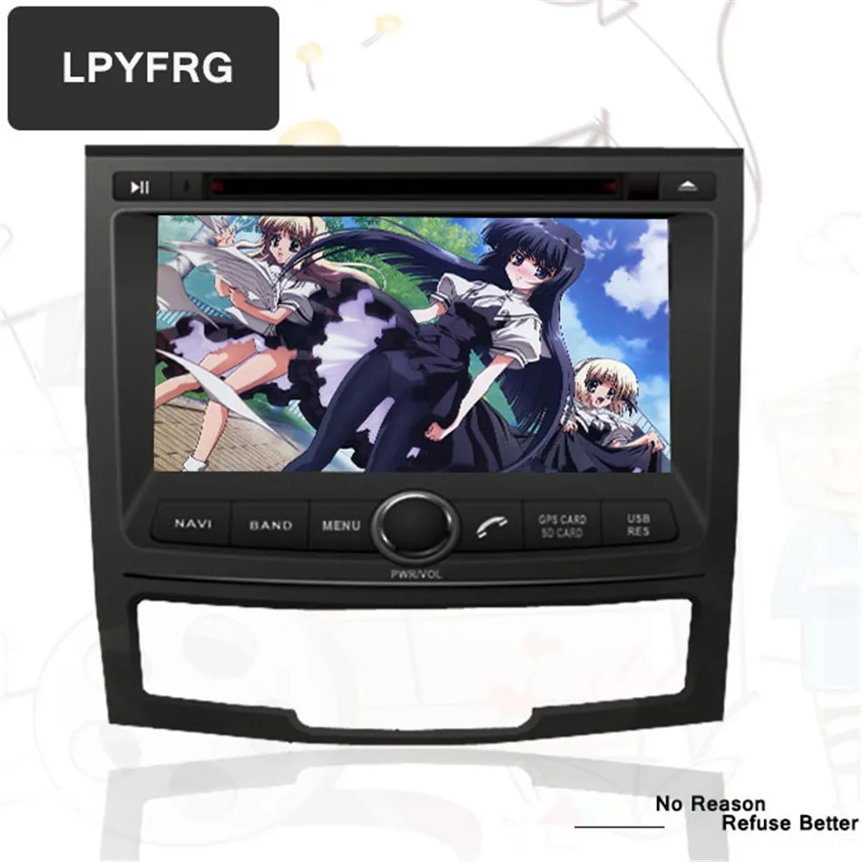 7 &quotandroid 10 0 автомобильный DVD плеер для Ssangyong New Actyon/Korando 2010 2013 с восьмиядерным