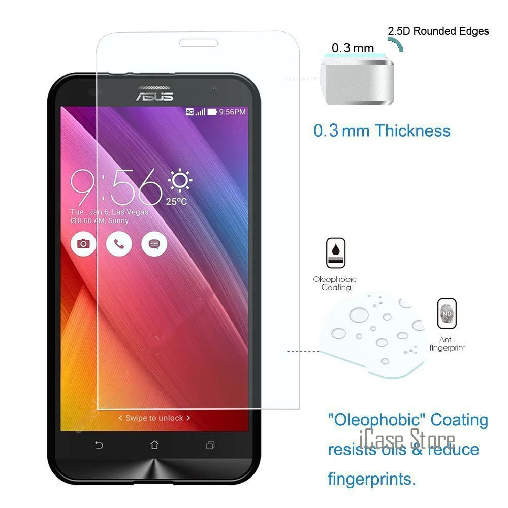 Закаленное Стекло Экран для asyus Zenfone 3 MAX ZC520TL Laser ZC551KL 2 ZE500KL селфи ZD551KL GO ZB452KG
