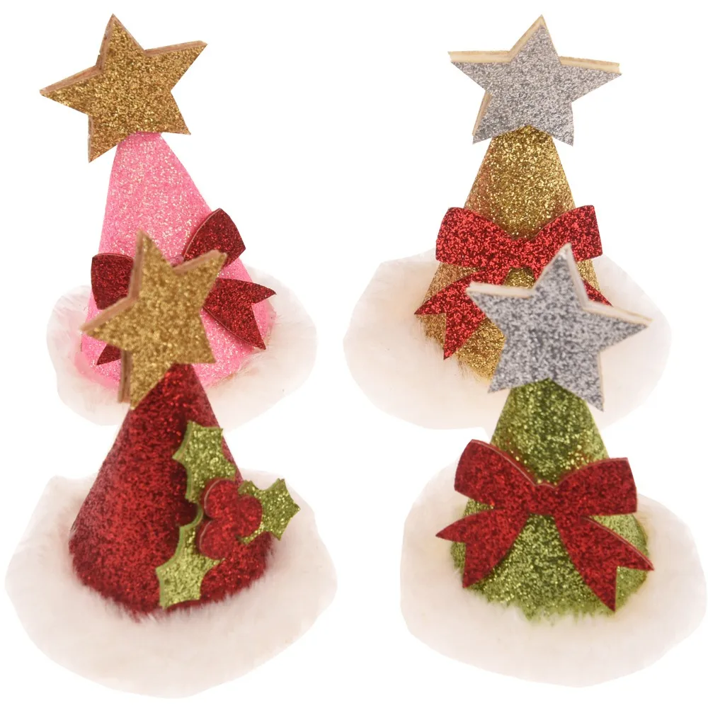 Модный Рождественский аксессуар аксессуары для волос девочек Рождественская