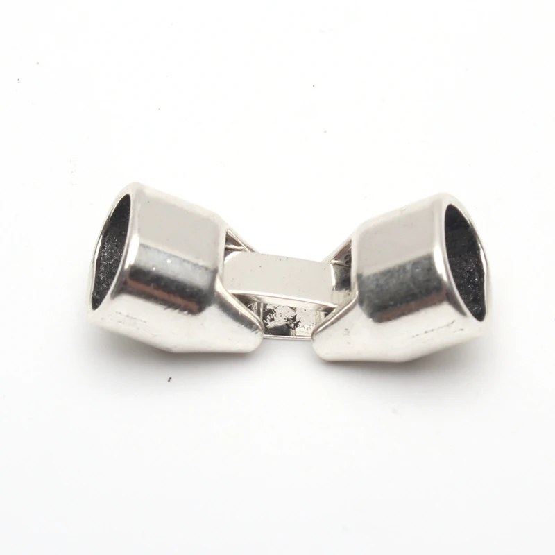 For Licorice Leather Antique Silver clasp Finding Supplies Snap Clasp bracelet Jewelry Findings &amp Components D-6-110 | Украшения и