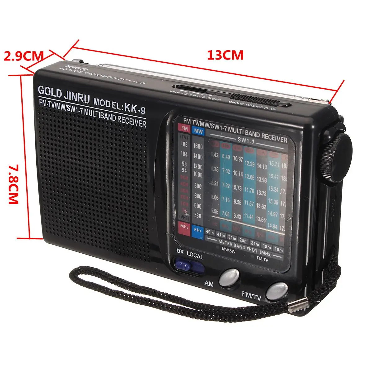 Беспроводной динамик Pocke t 9 портативный AM/FM мини с радио телескопическая антенна