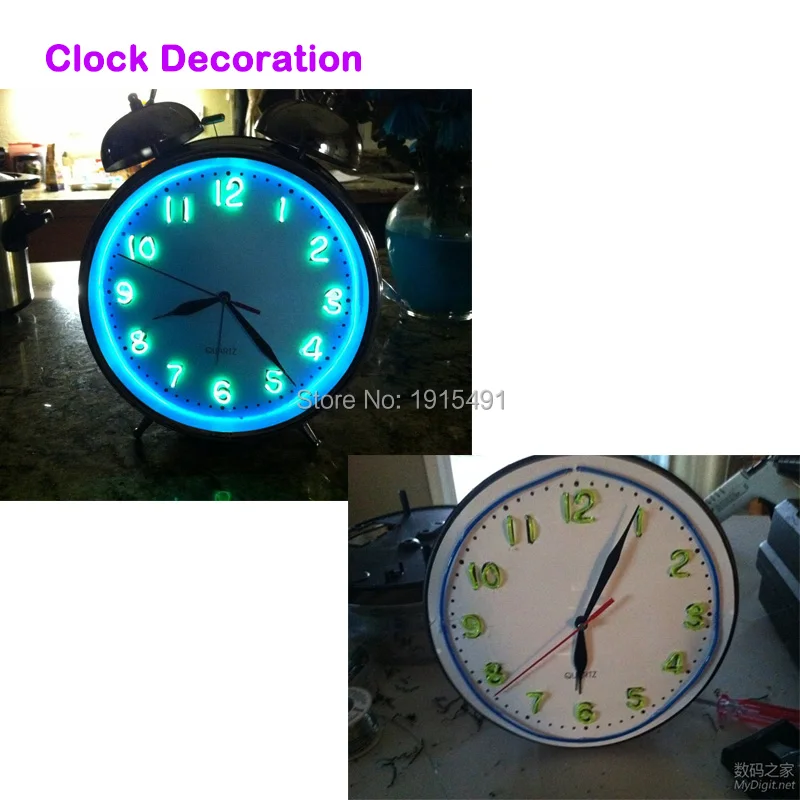 10 видов цветов в наличии водонепроницаемый 3В неоновый гибкий светящийся EL