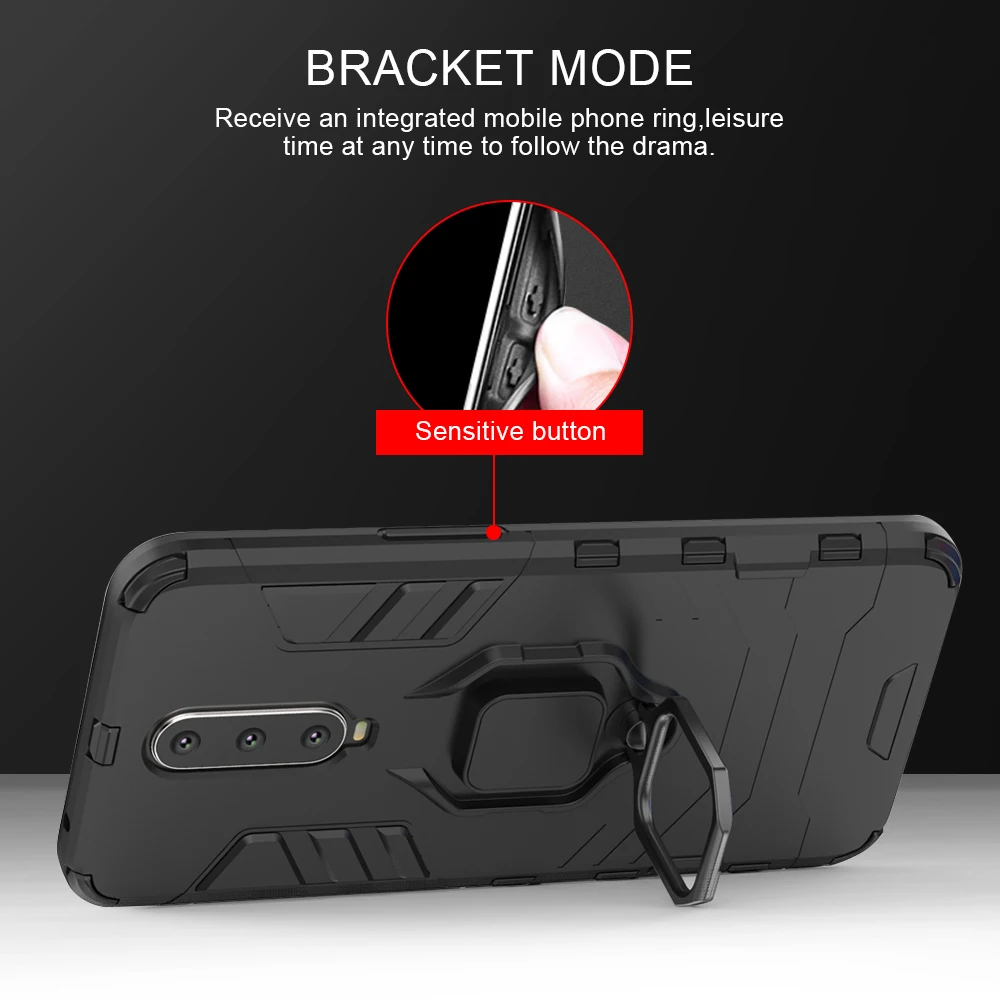 Чехол KEYSION Armor для Xiaomi Pocophone F1 ударопрочный защитный чехол из поликарбоната и ТПУ