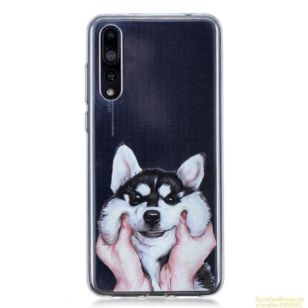 Силиконовый чехол для huawei P20 PRO fundas hoesje Красивый Веселый мультяшный из ТПУ с