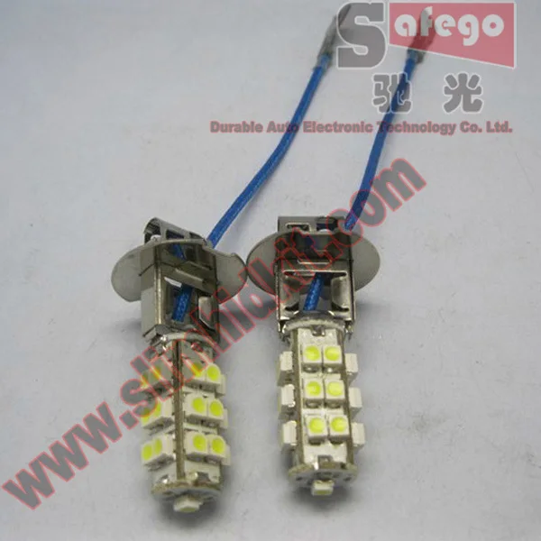 2 шт./лот мощные светодиодные противотуманные фары h3 h1 25smd 1210/3528 автомобильные