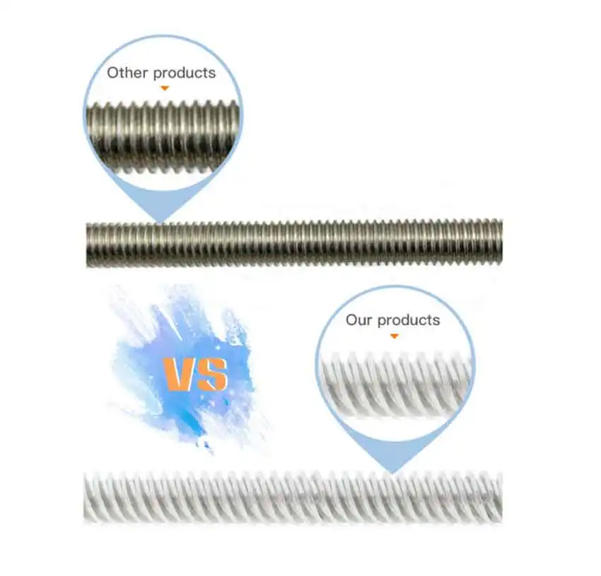Свинцовый винт диаметром 8 мм расстояние винта 2 резьба 4 длина 100 трапециевидный