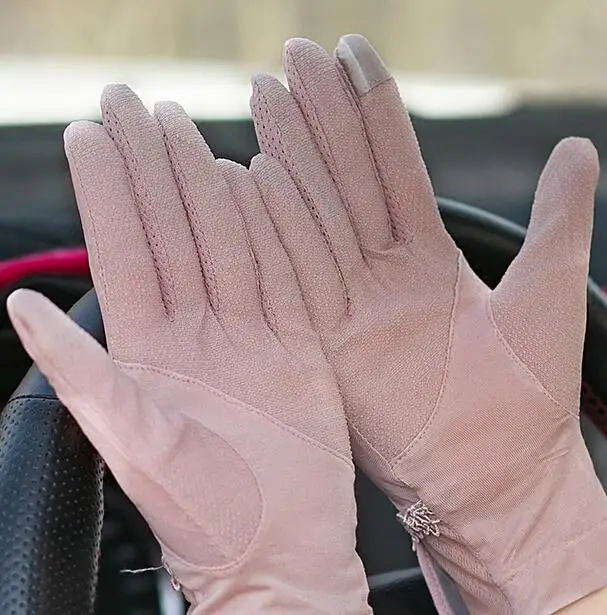 

Women's spring and summer thin driving gloves lady's cartoon Rabbit ears summer sunscreen slip-proof glove sexy lace glove R357