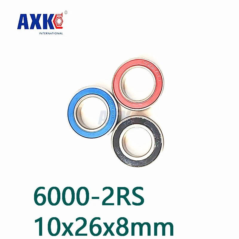 Axk Бесплатная доставка Si3n4 Гибридный Керамический шарикоподшипник 6000 2rs 10x26x8 мм