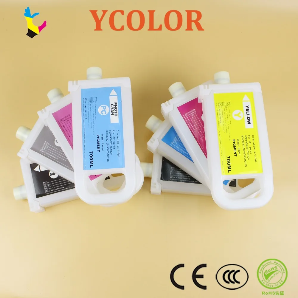 Картридж для принтера Canon IPF8400S IPF8410S iPF8410 8 цветов 700 мл|ink cartridge|ink cartridge for canoncartridge canon