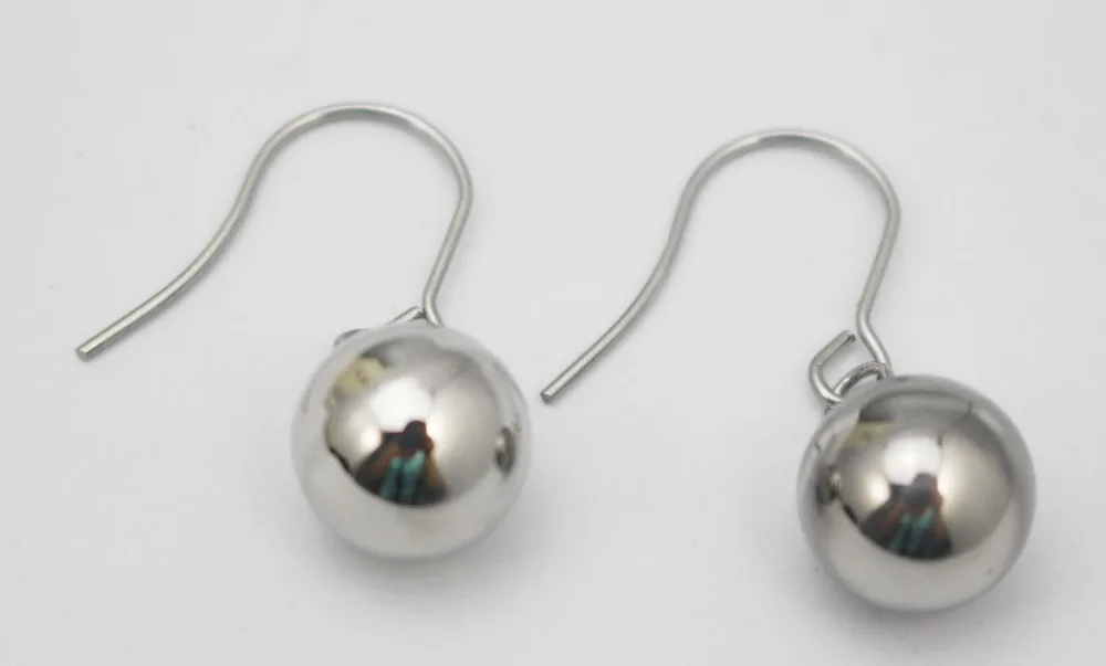 Брендовые модные серьги пирсинг Bijoux двухцветные в форме микро диско шара висячие