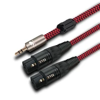 hifi audio cable 3 5mm to dual xlr 3 pin female for mixer console amp headphone pc 18%e2%80%9c mini jack 3 5 split cable 1m 2m 3m 5m 8m