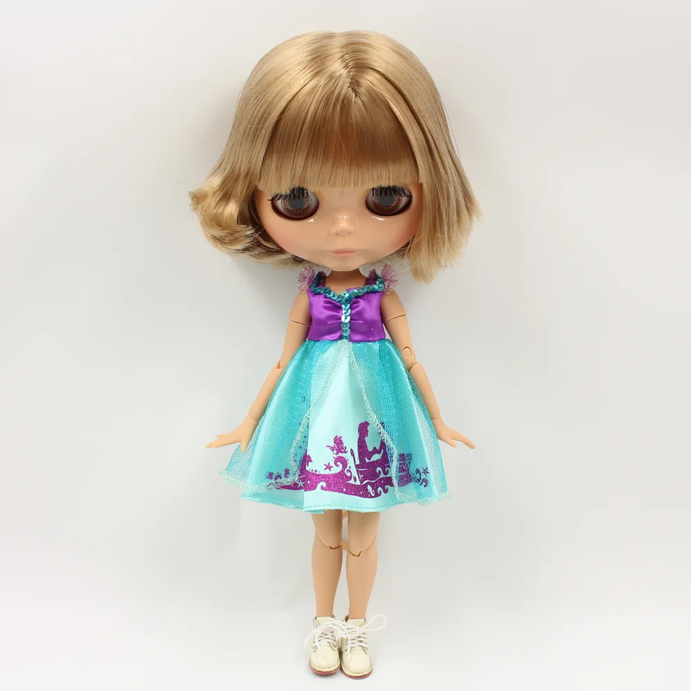 Ледяная Обнаженная фабричная кукла Blyth No.130BL3504 коричневые волосы для суставов
