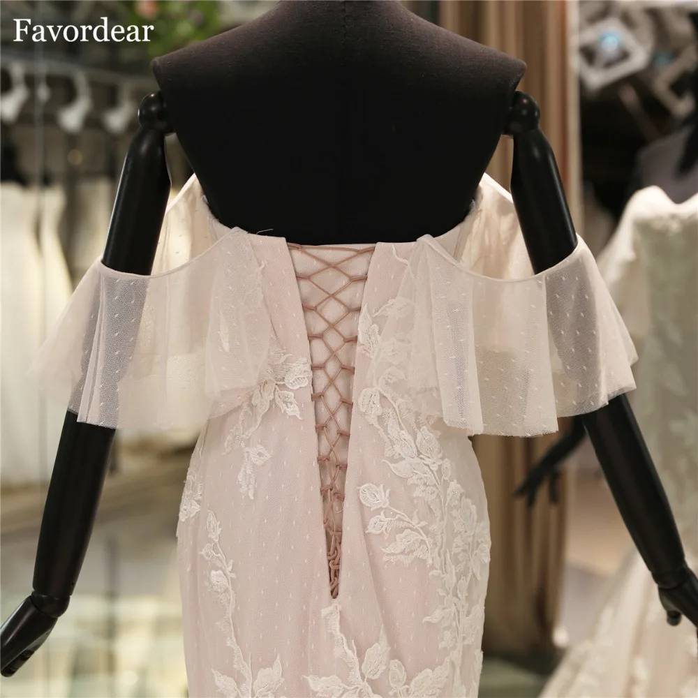 Favordear Vestido De Novia New Arrival High End Sweet Off The Shoulder Blush Mermaid  Wedding Dress