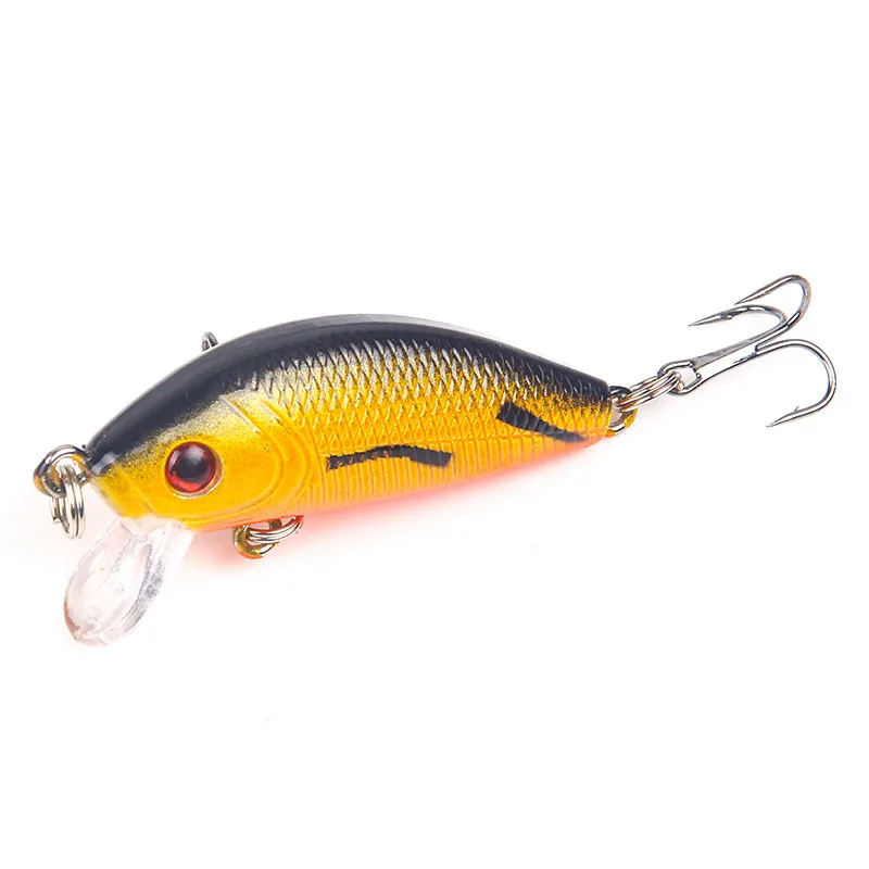 Рыболовные приманки Minnow, 5 см, 4 г, плавающие, Isca, искусственная японская жесткая приманка, приманка для ловли карпа - Цвет: G
