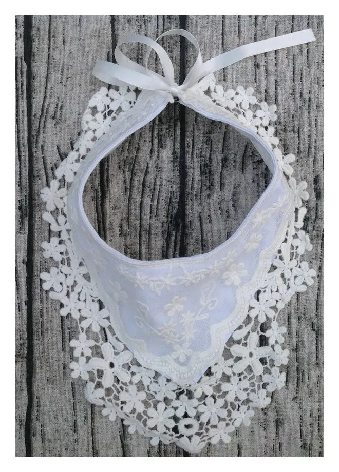 2019 высококачественные хлопковые кружевные нагрудники для новорожденных девочек